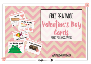 Free Printable Valentine's Day Cards - Follow My Arrow